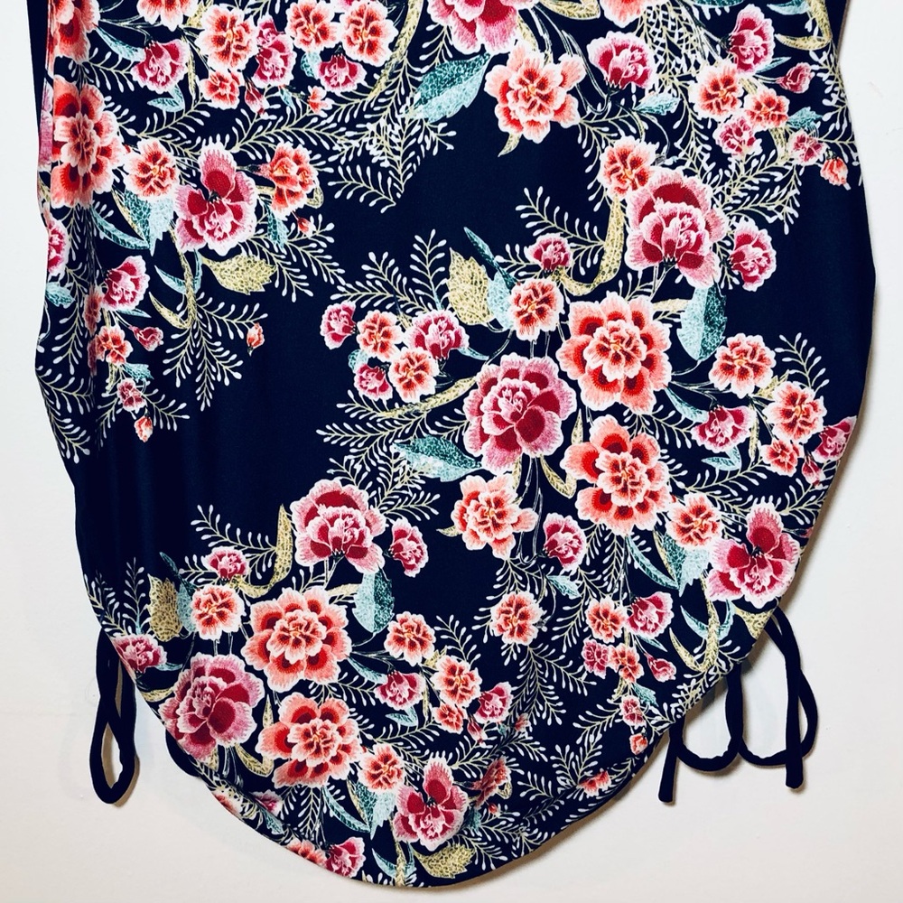 Johnny Was Active Aztec Flower Ruched Muscle Tank - Picture 8 of 12